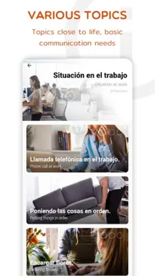 Spanish Listening & Speaking android App screenshot 14